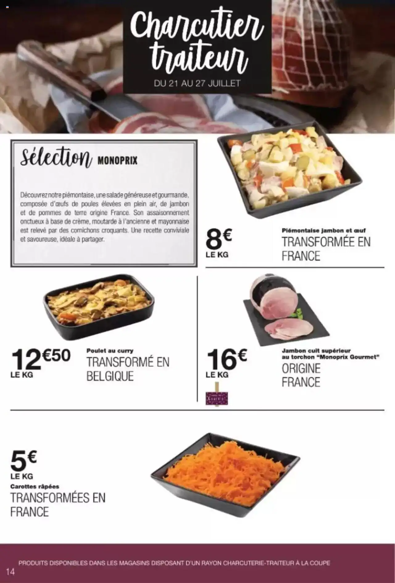 Monoprix catalogue - page 14 - valable à partir du 15/07/2025