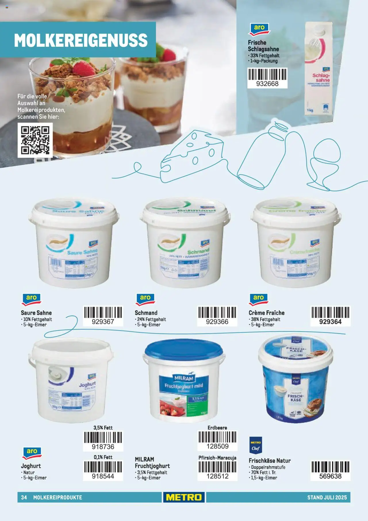 Metro - Sortimentskatalog Lieferservice - Seite 34 - gültig ab 31.07.2025