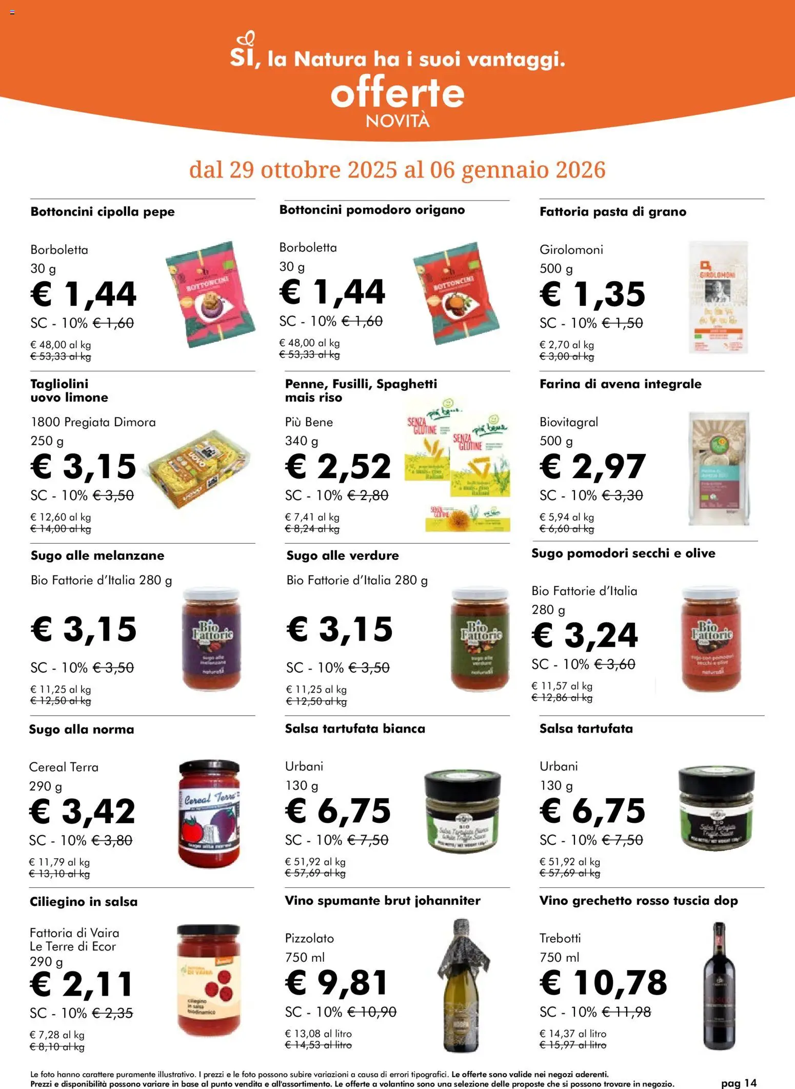 Volantino Natura Sì	 - pagina 14 - valido dal 03/12/2025