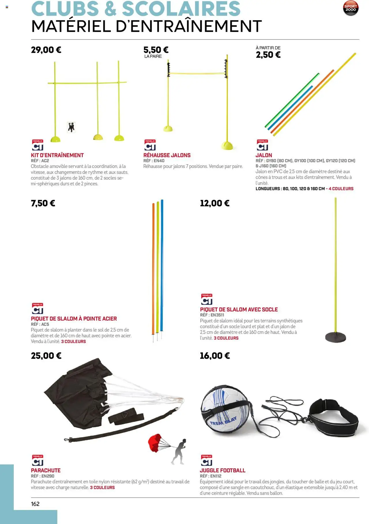 Sport 2000 brochure - page 162 - valable à partir du 01/06/2025