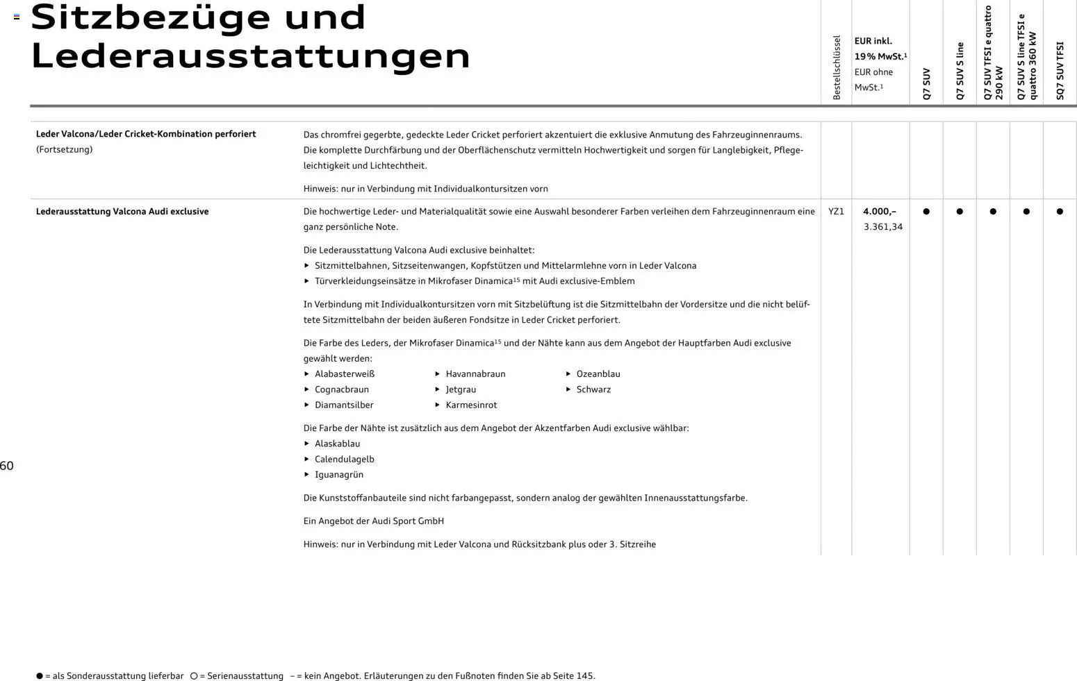 Audi Q7 - Seite 60 - gültig ab 28.10.2025