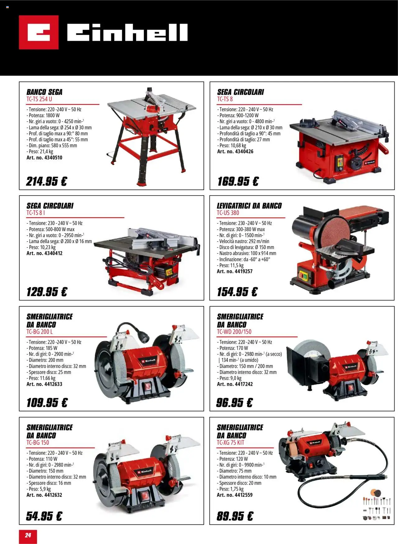 Volantino Einhell	 - pagina 24 - valido dal 01/10/2025
