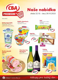 Náhled CBA leták - Premium platný od 22.10.2025