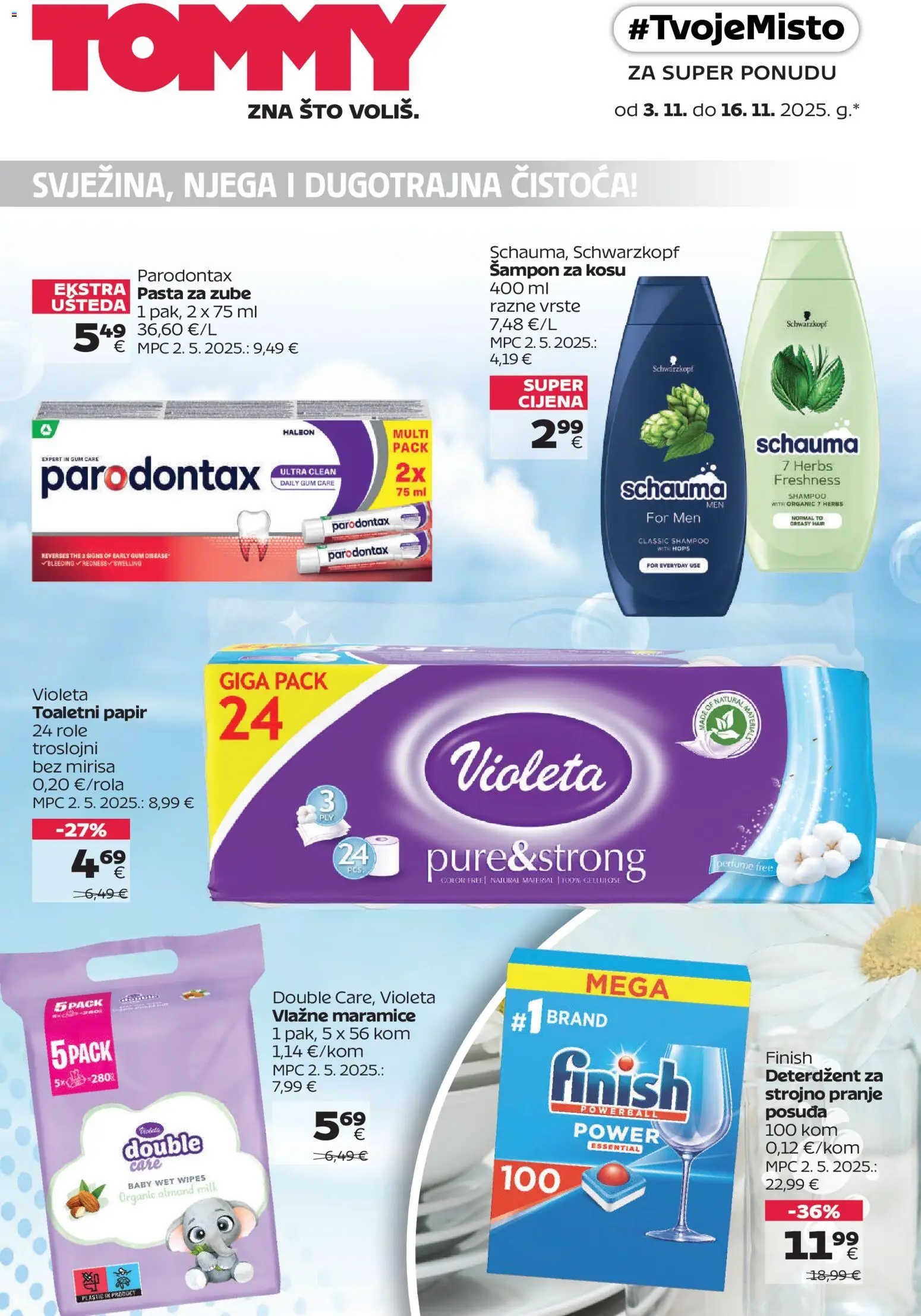 Tommy - Super ponuda za njegu i čistoću - stranica 1- važeći od 03.11.2025