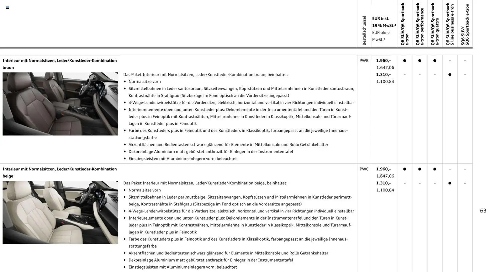 Audi Prospekt 	 - Seite 63 - gültig ab 28.10.2025
