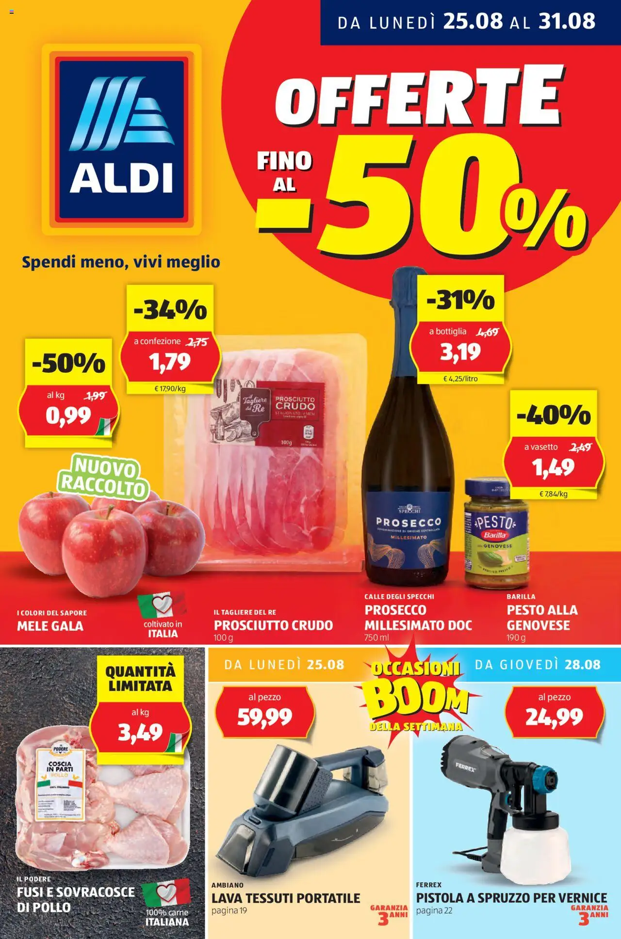 Volantino Aldi	 - pagina 1 - valido dal 25/08/2025