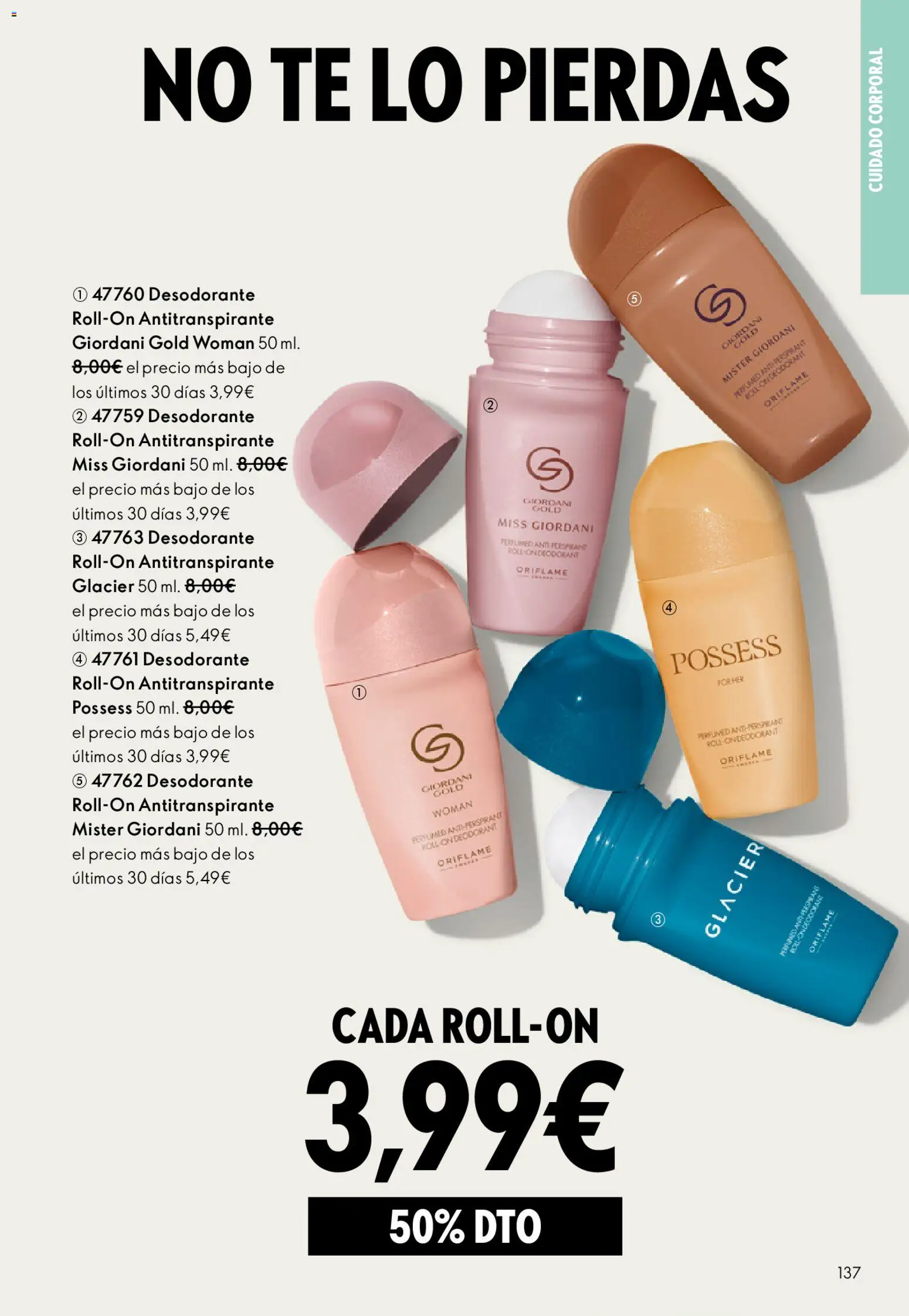 Oriflame - Catálogo Campaña 5 - Página de 137 - Válido desde 01/04/2026