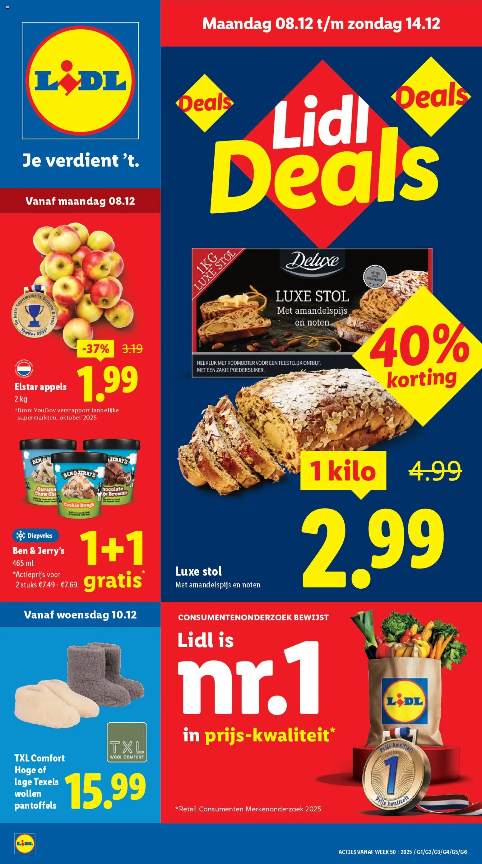 Lidl folder week 50 - pagina 1- geldig vanaf 08-12-2025