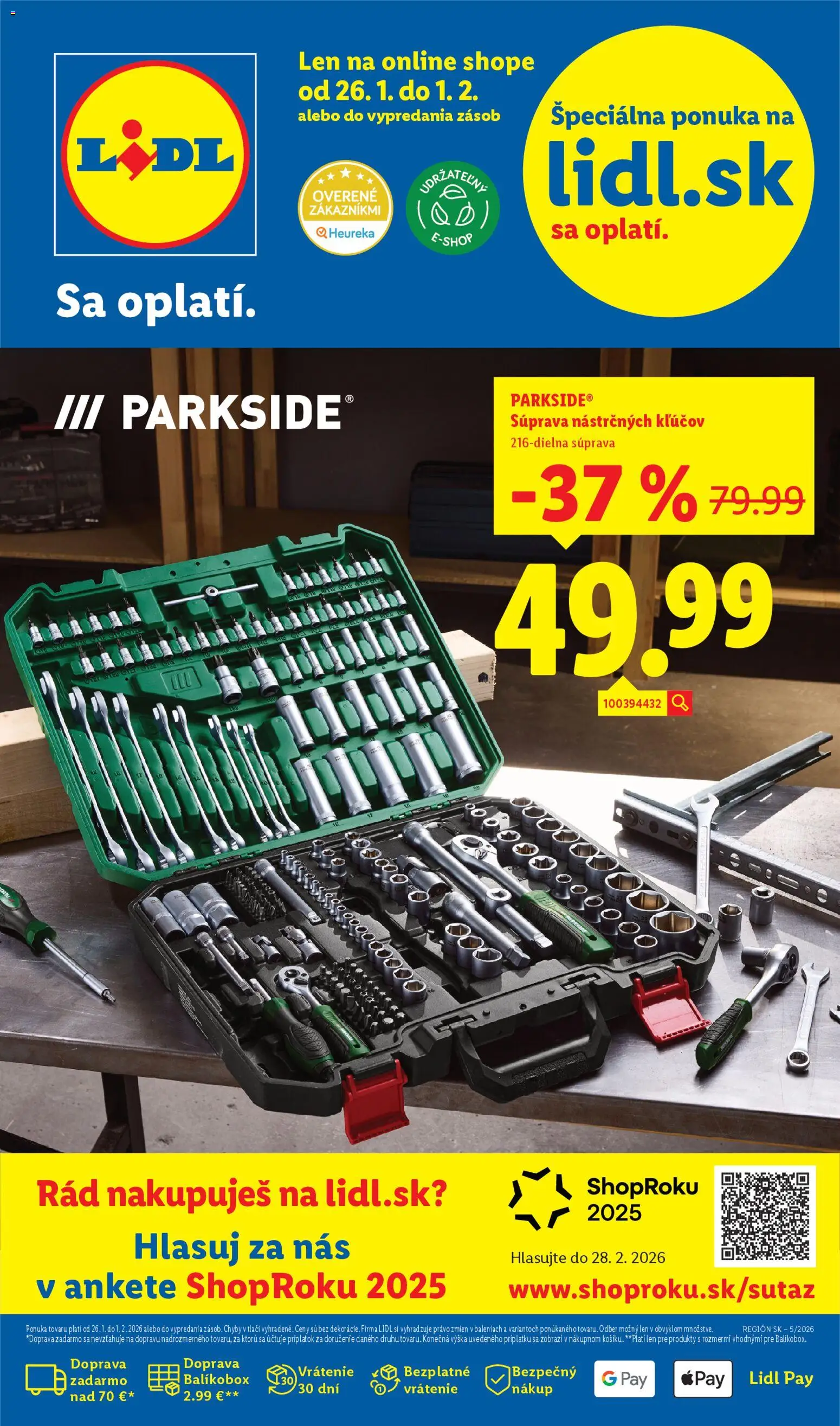 Lidl online magazín - strana 1- platný od 26.01.2026