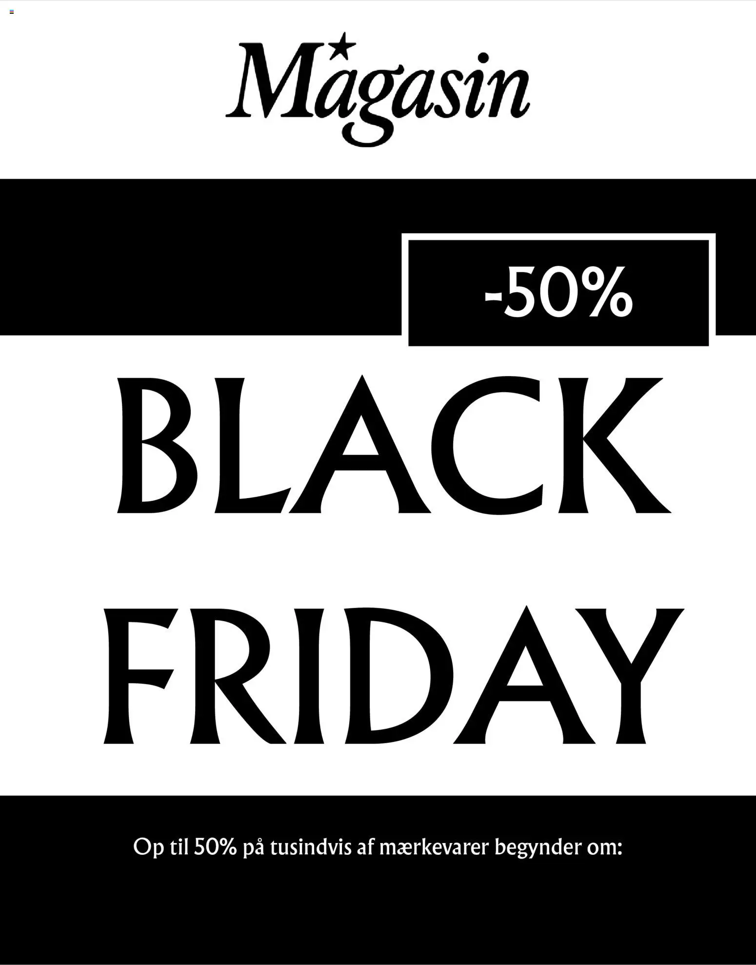 Magasin - Black Friday - side 1- gyldig fra 12/11/2025