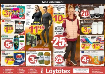Esikatselu Löytötex tarjoukset voimassa alkaen 17/09/2025