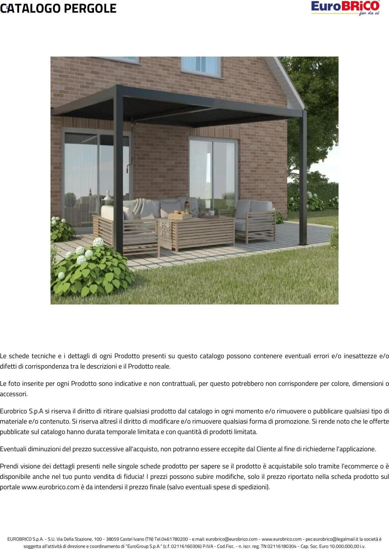 Eurobrico Pergole da esterno catalogo - pagina 29 - valido dal 23/07/2025