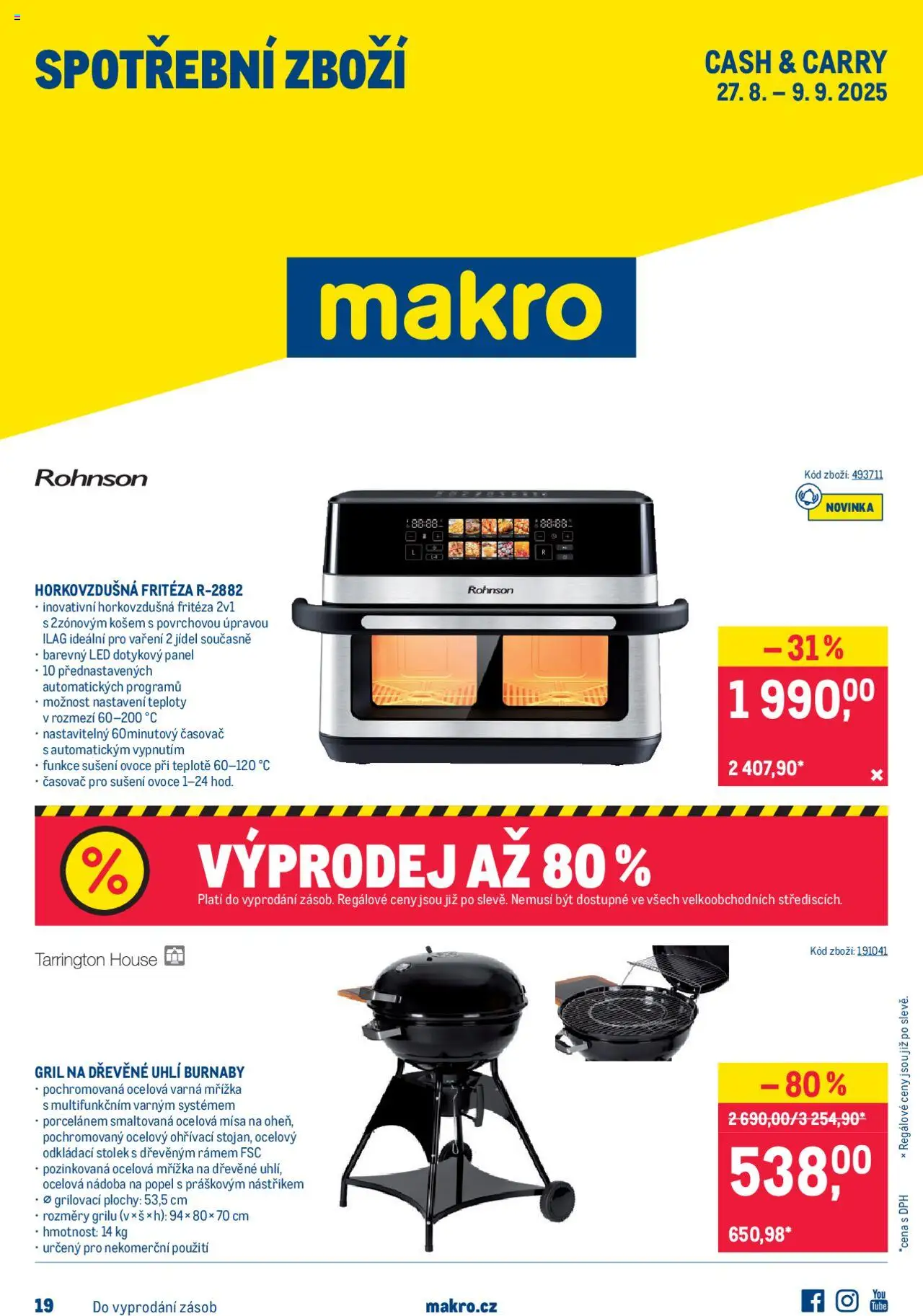 Makro leták - Spotřební zboží - strana 1- platný od 27.08.2025
