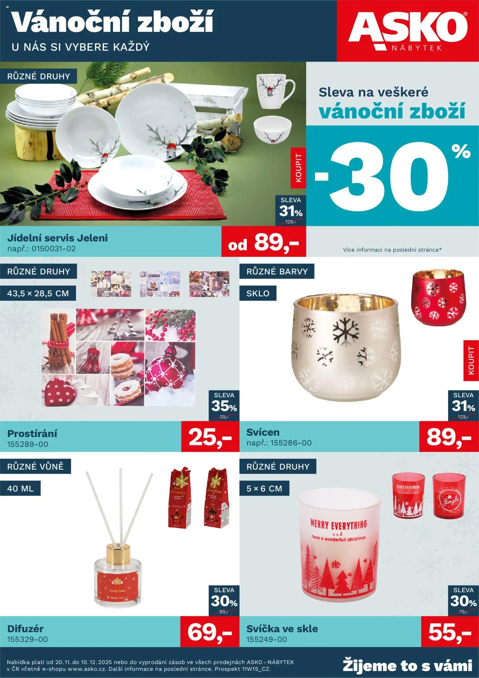 ASKO nábytek leták - Vánoce - strana 1- platný od 20.11.2025