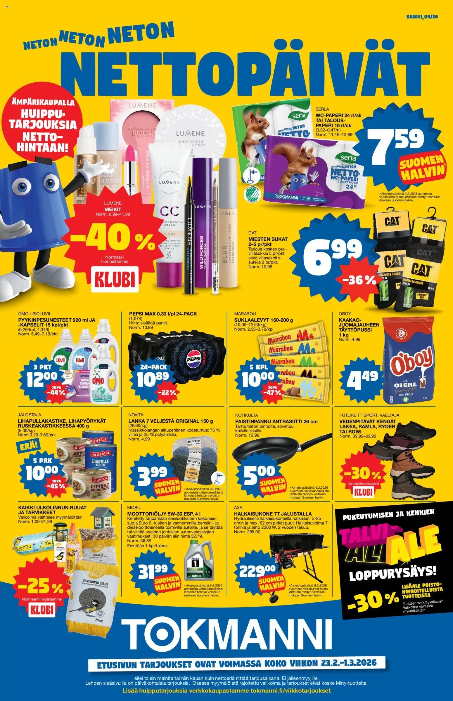 Tokmanni tarjoukset - sivu 1- voimassa alkaen 23/02/2026
