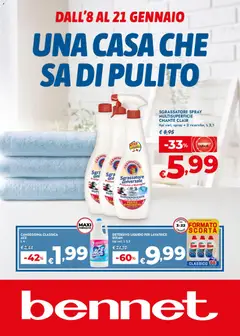 Anteprima bennet Casa Che Sa Di Pulito catalogo valida dal 08/01/2026