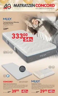 Vorschau Matratzen Concord Flugblatt gültig ab 25.02.2026