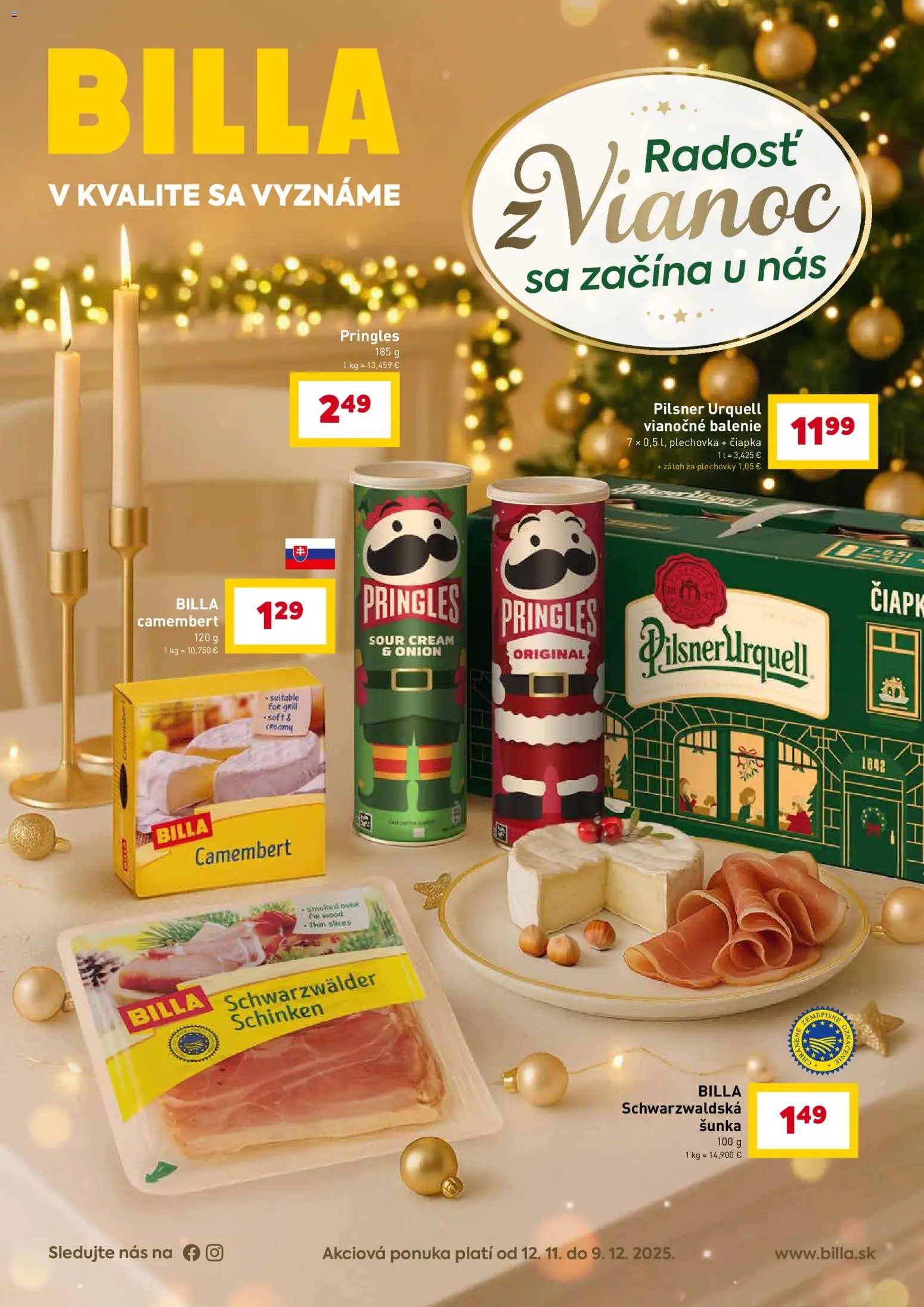 Billa vianočné lahôdky - strana 1- platný od 12.11.2025