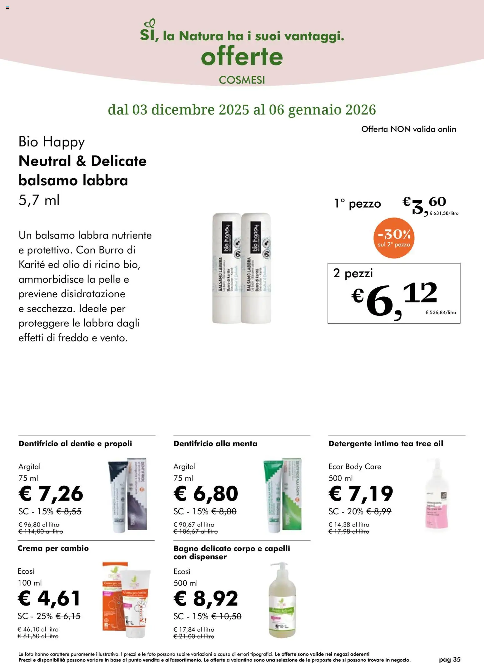 Volantino Natura Sì	 - pagina 35 - valido dal 03/12/2025