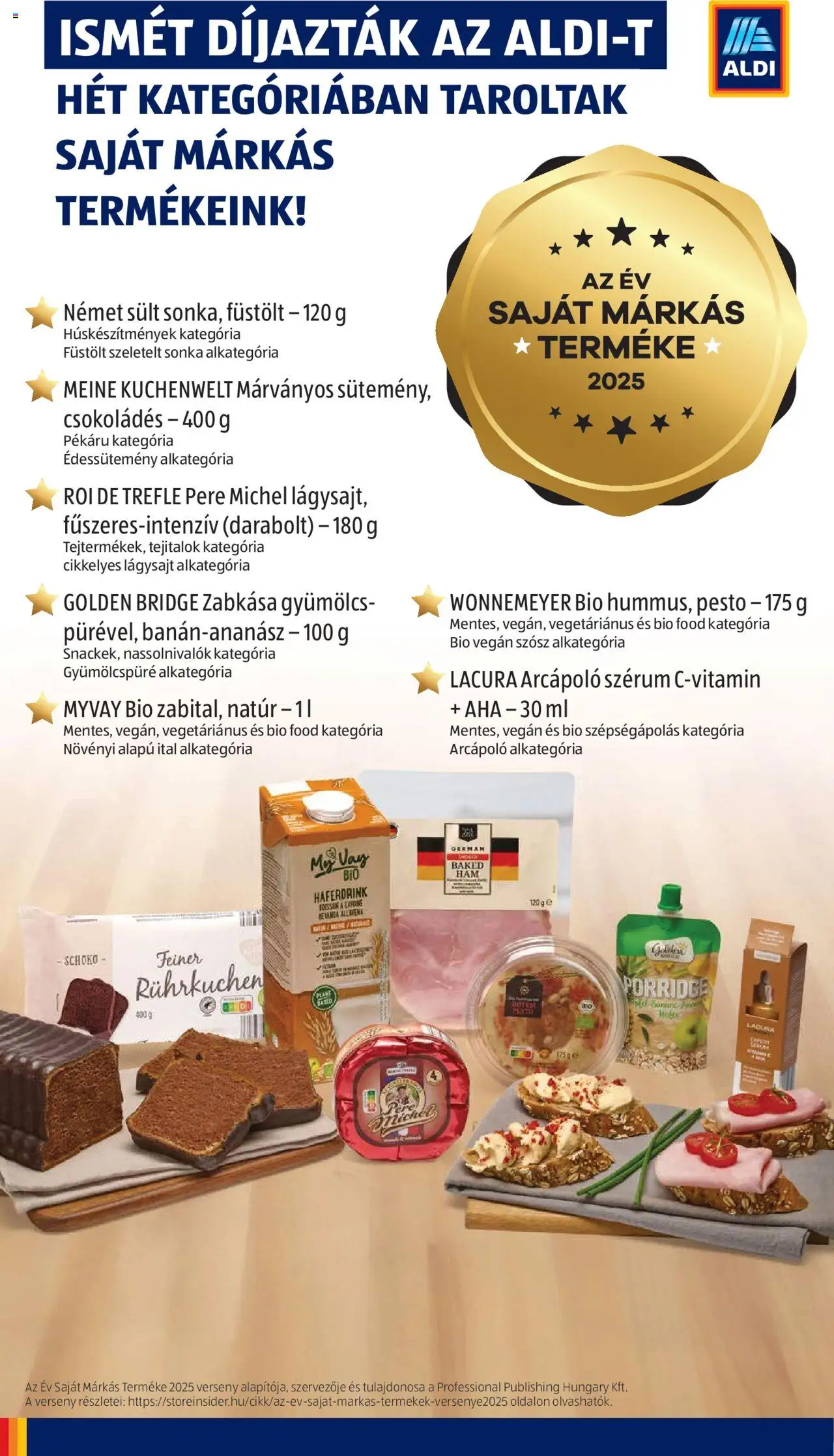 Aldi - Középső sor termékei - 10oldal - érvényes 2025.07.17.-tól