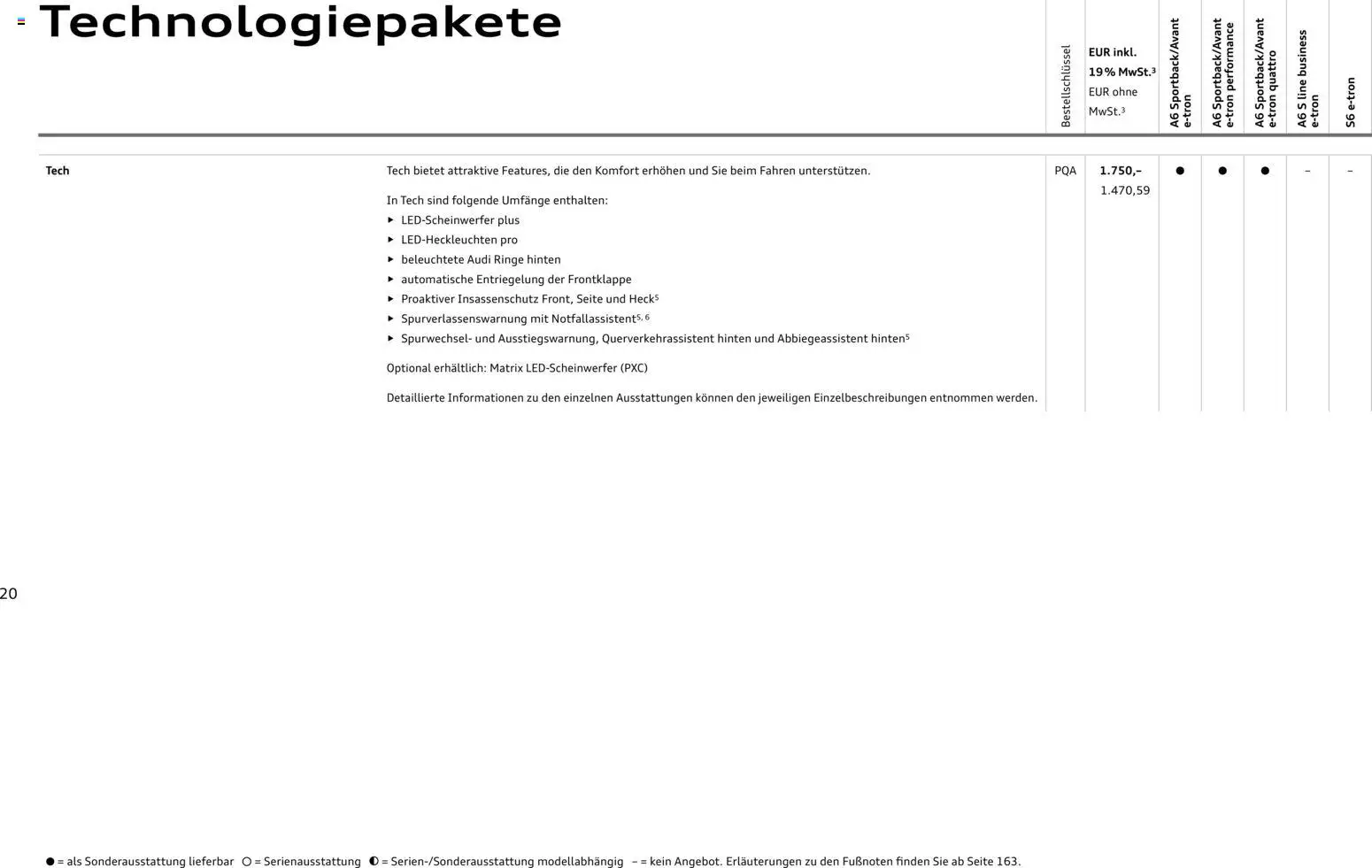 Audi  A6 e-tron - Seite 20 - gültig ab 01.10.2025