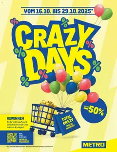 Vorschau Metro Crazy Days gültig ab 16.10.2025