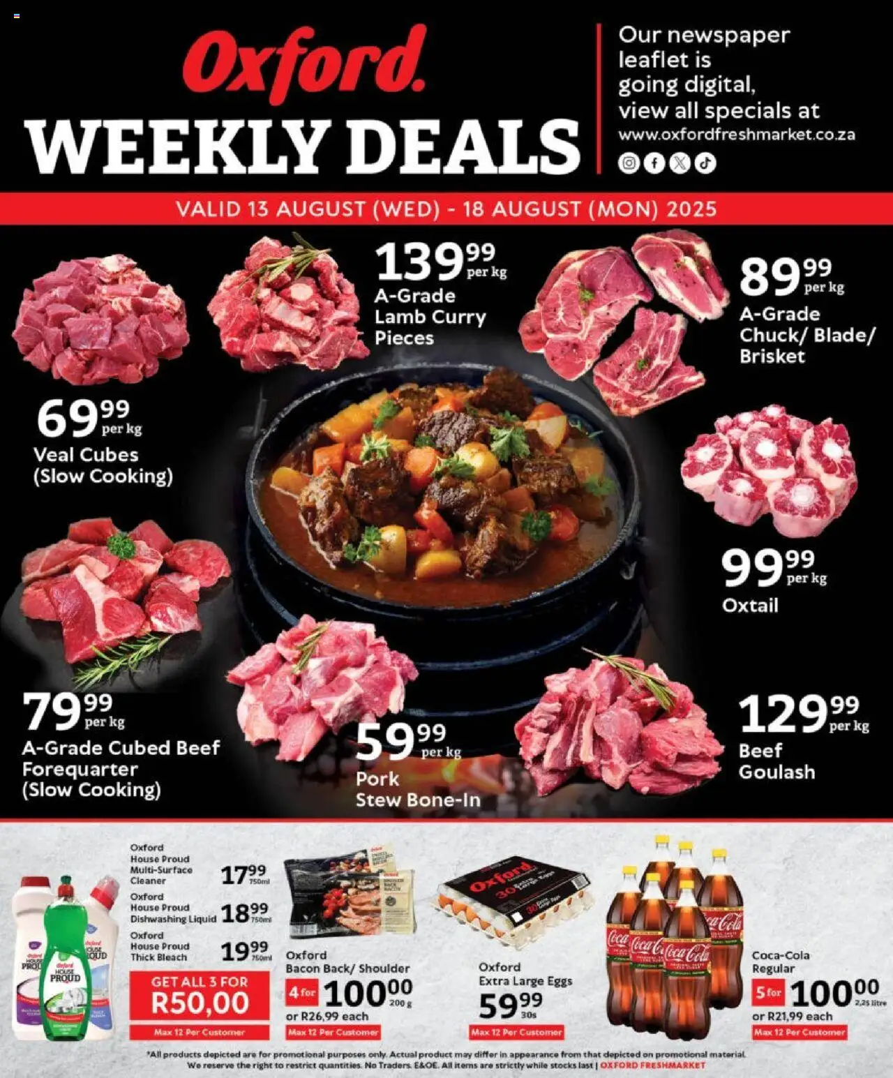 Oxford Freshmarket Specials - page 1- valid from 13/08/2025