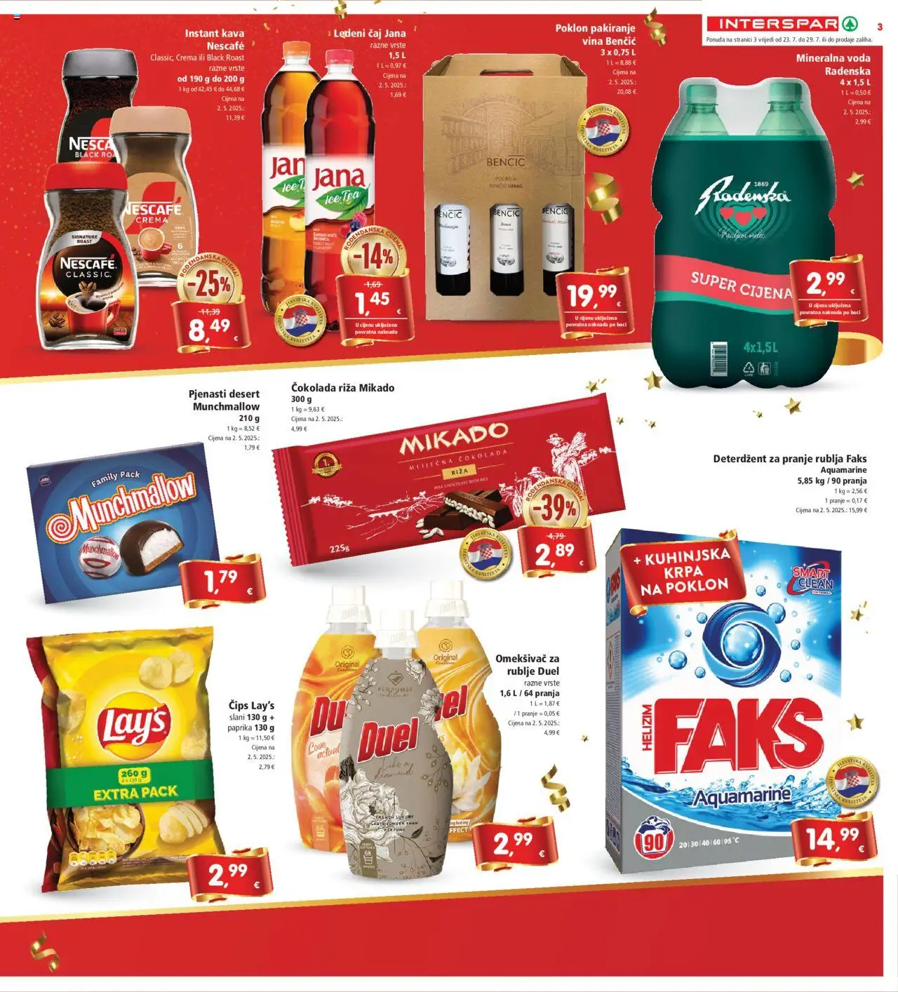 Katalog Interspar - stranica 3- važeći od 23.07.2025