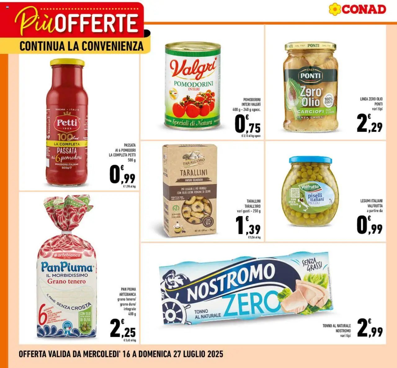 Conad Più Offerte Campania catalogo - pagina 1 - valido dal 16/07/2025