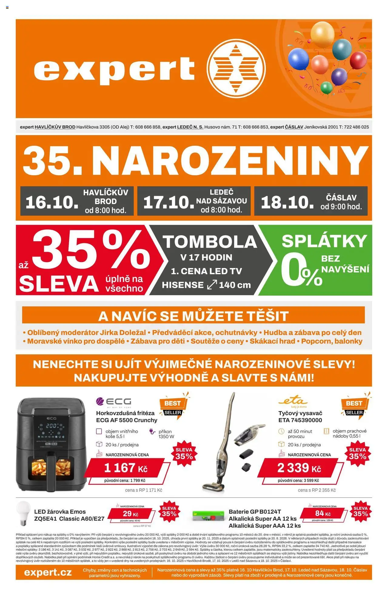Expert elektro leták - strana 1- platný od 16.10.2025