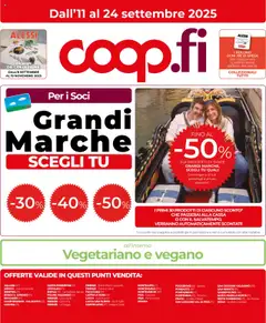 Anteprima COOP Firenze catalogo valida dal 11/09/2025