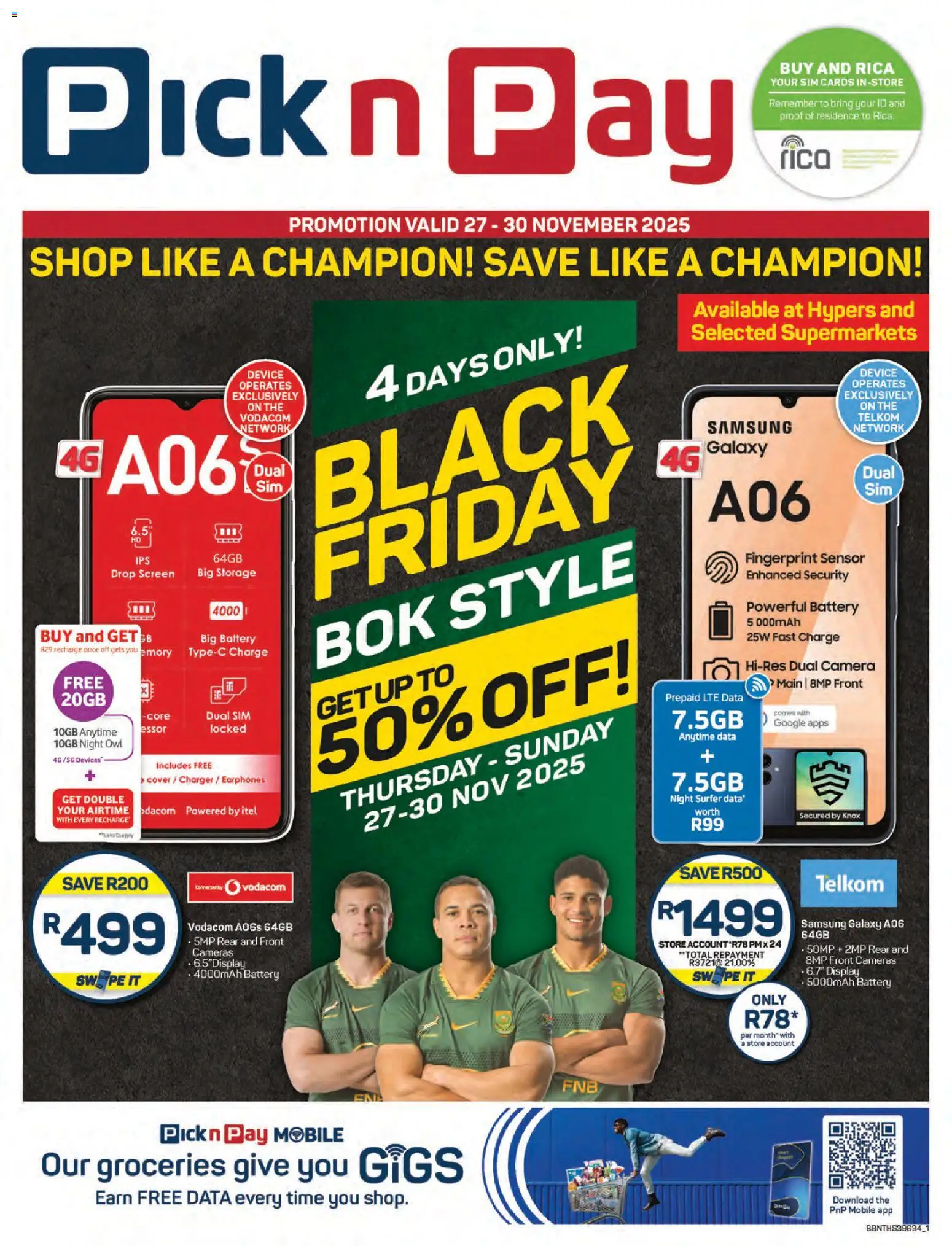 Pick n Pay Black Friday - page 1- valid from 27/11/2025