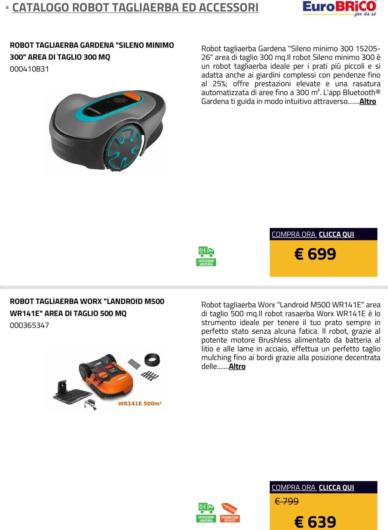Eurobrico Robot Tagliaerba ed Accessori catalogo - pagina 5 - valido dal 23/07/2025