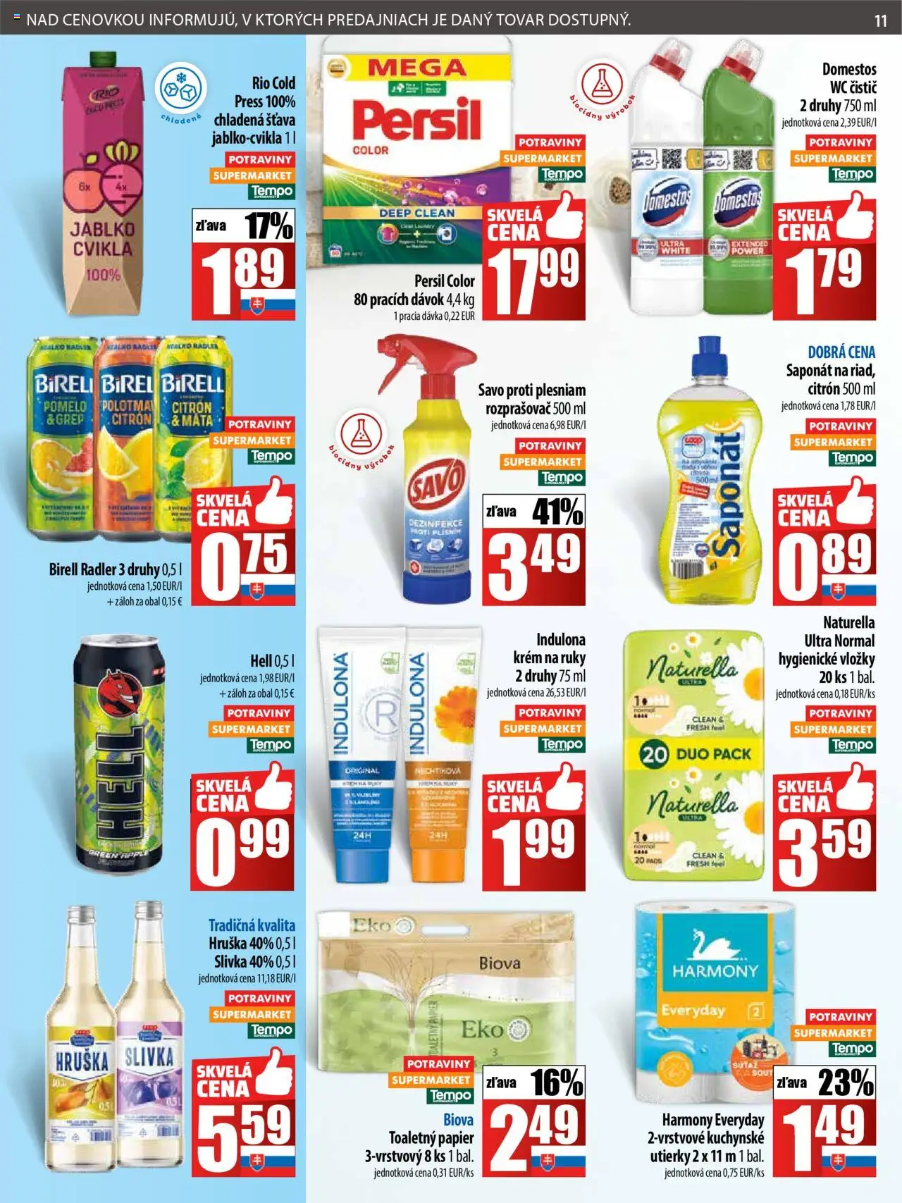COOP Jednota leták - strana 11- platný od 17.07.2025