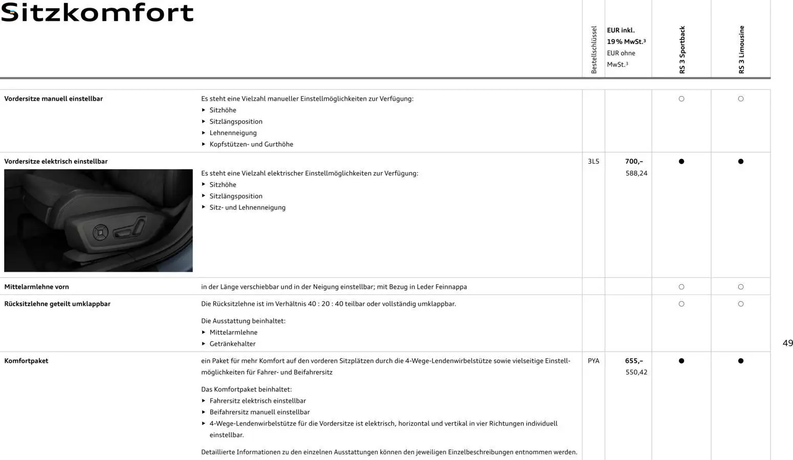 Audi RS 3 Sportback / RS 3 Limousine - Seite 49 - gültig ab 28.10.2025