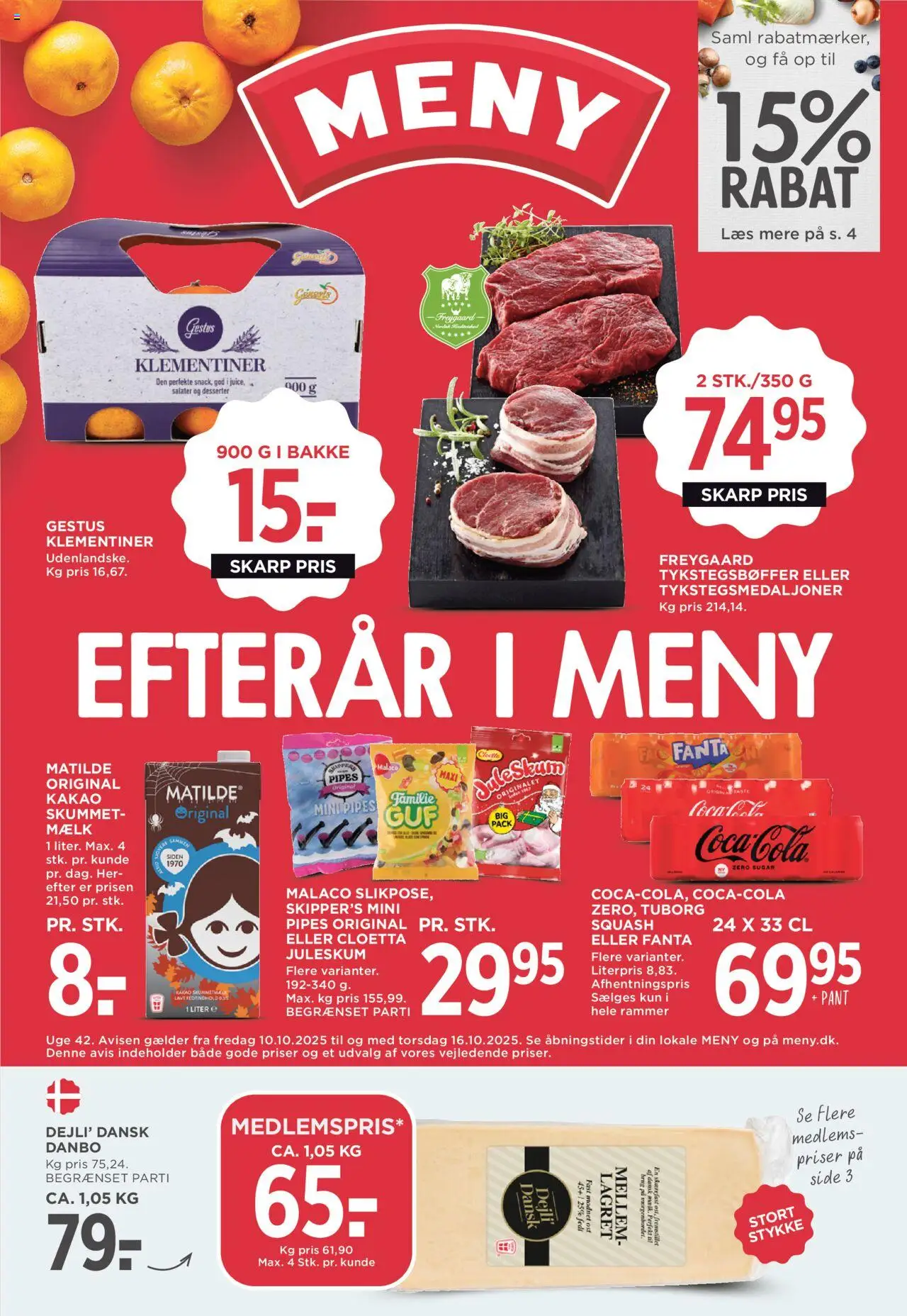 Meny - Tilbudsavis - side 1- gyldig fra 10/10/2025
