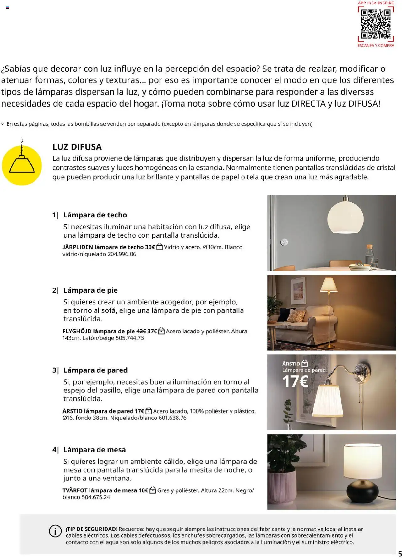 Catálogo IKEA Iluminación - Página de 5 - Válido desde 01/09/2025