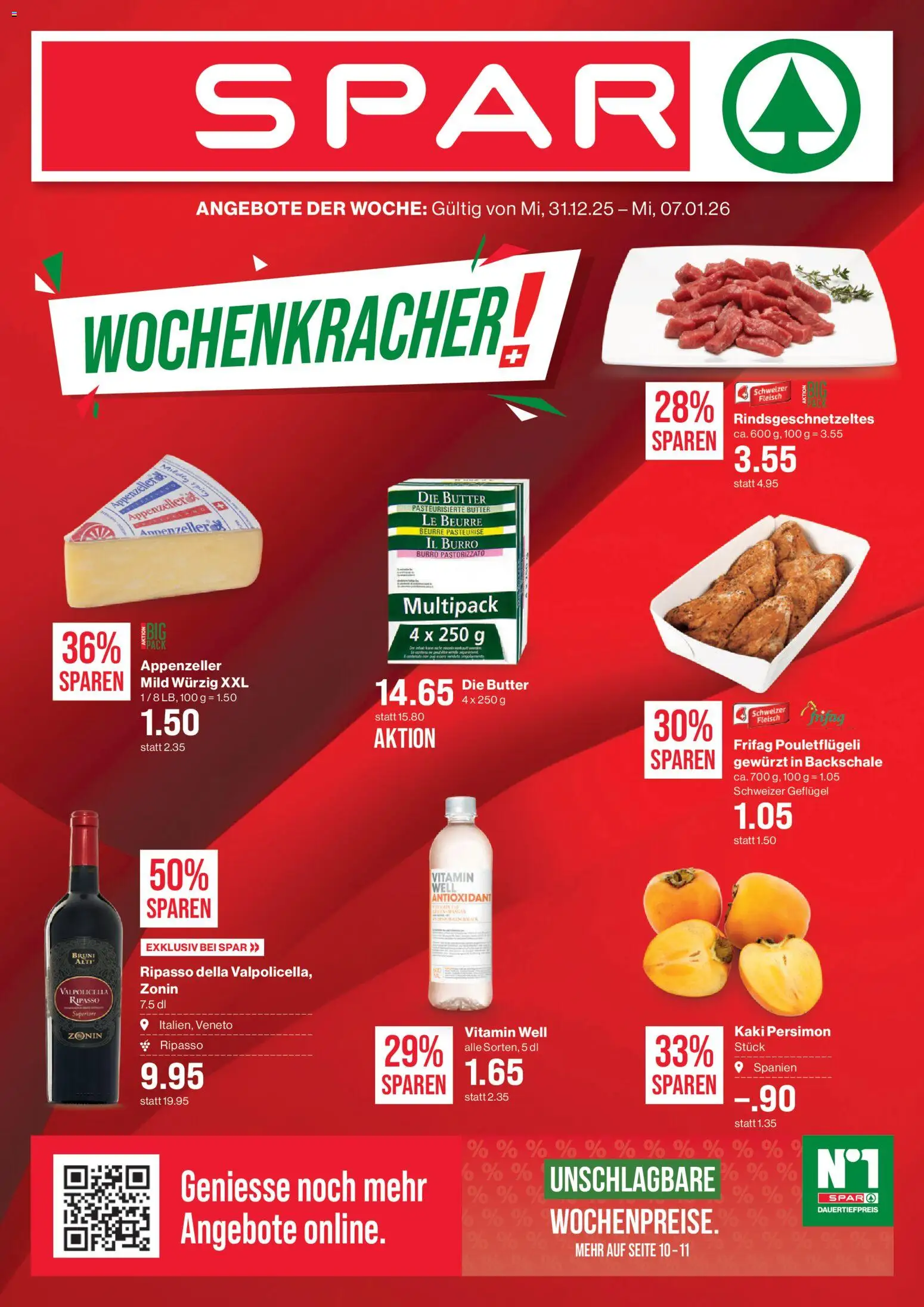 SPAR Aktionen - Seite 1- gültig ab 31.12.2025