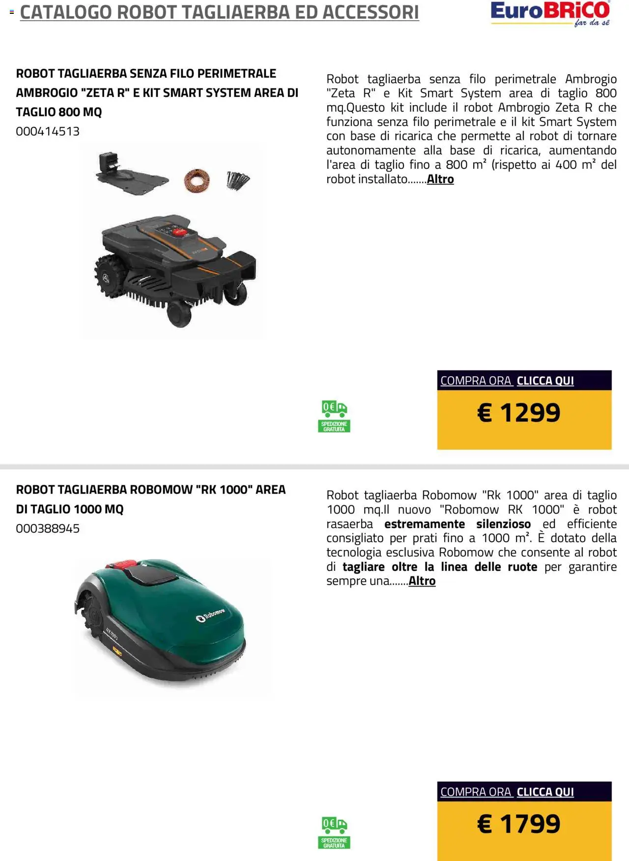 Eurobrico Robot Tagliaerba ed Accessori catalogo - pagina 10 - valido dal 23/07/2025