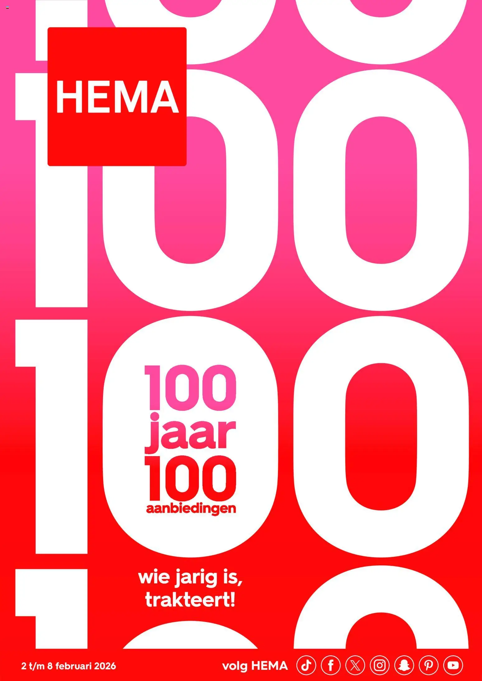 Hema folder / publicité - pagina 1- geldig vanaf 02/02/2026