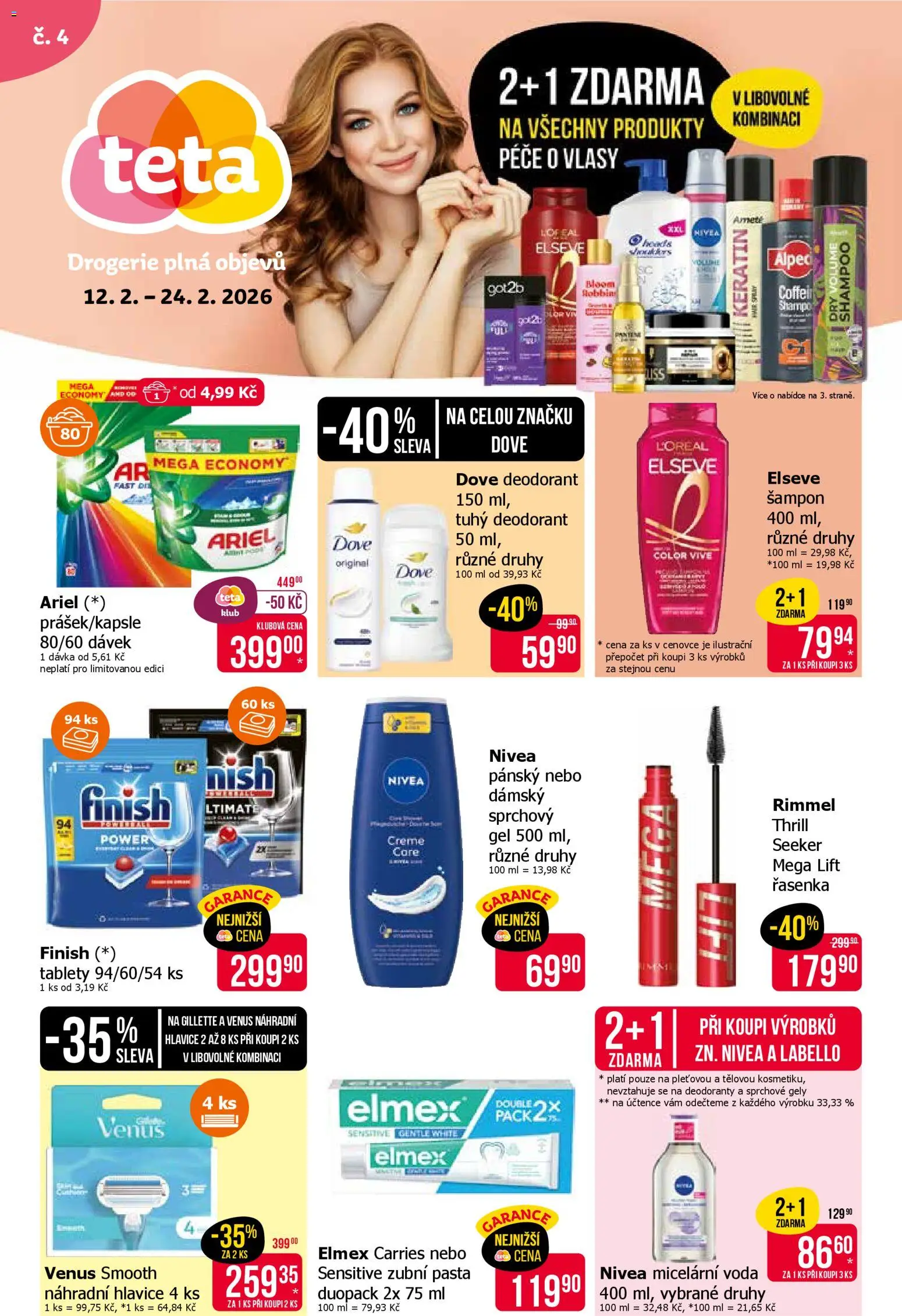 TETA Drogerie leták - strana 1- platný od 12.02.2026