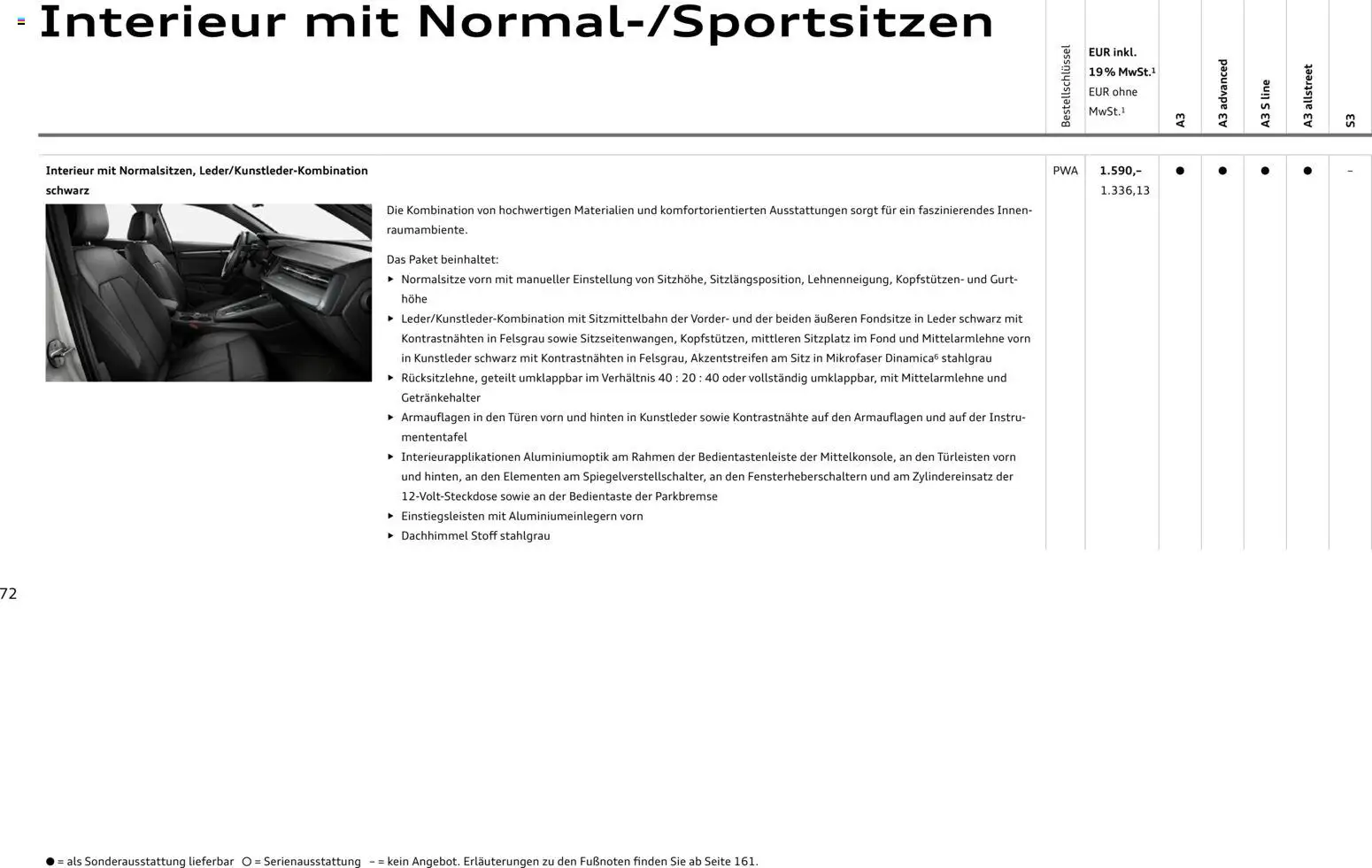 Audi A3 - Seite 72 - gültig ab 28.10.2025