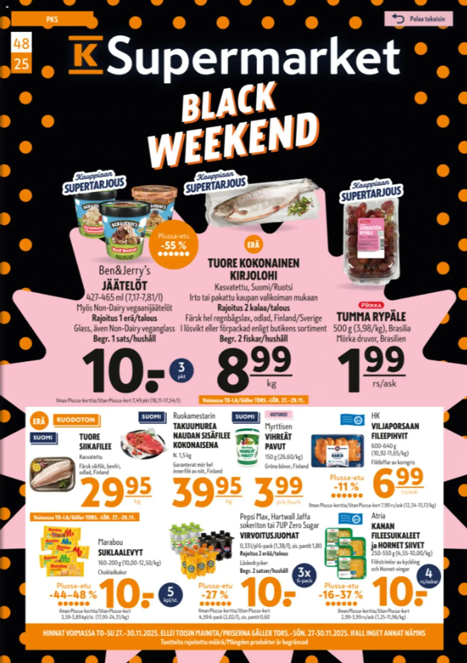 K-Supermarket - Black Friday - sivu 1- voimassa alkaen 27/11/2025