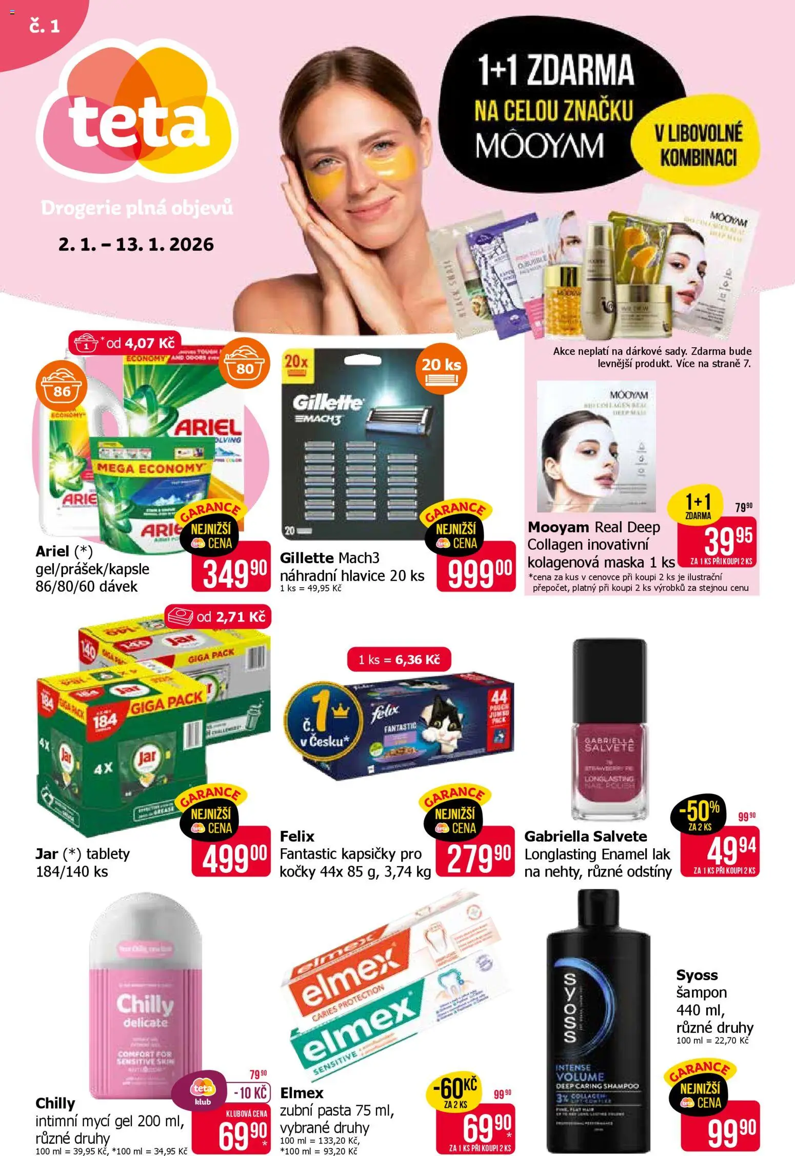 TETA Drogerie leták - strana 1- platný od 02.01.2026