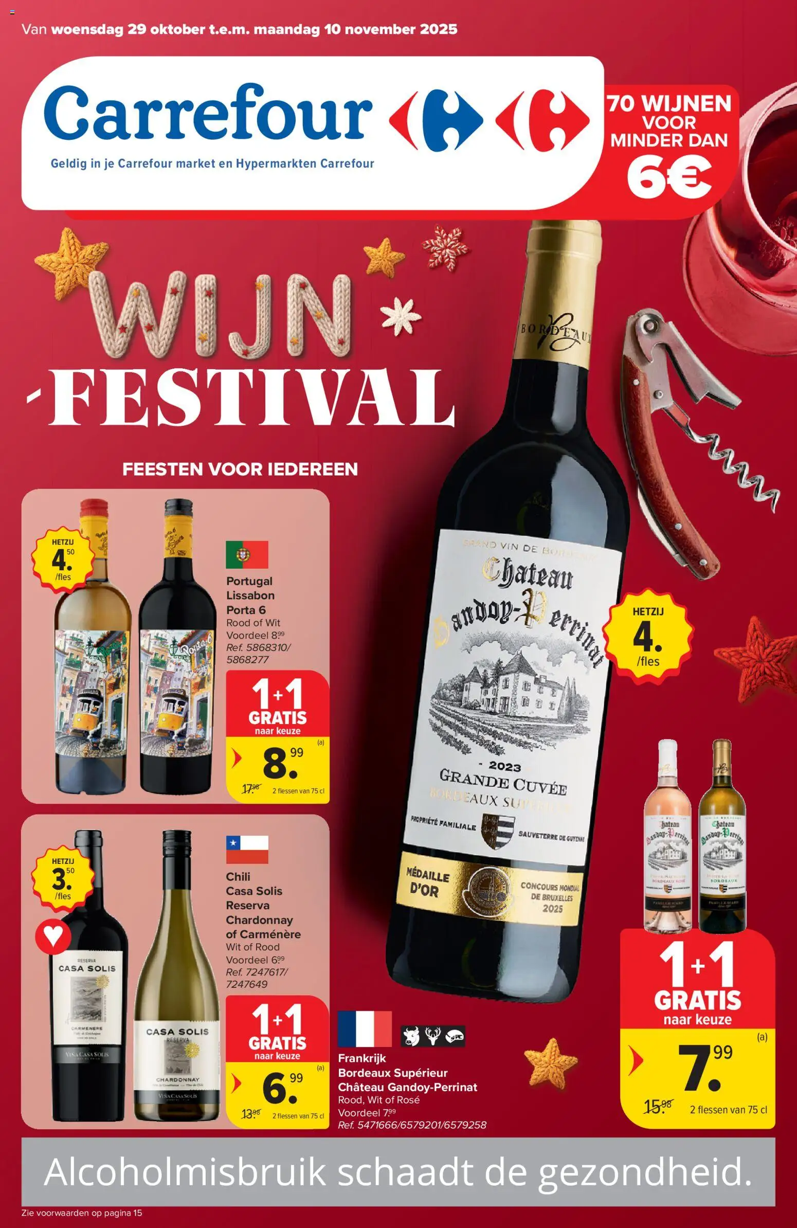 Carrefour - Hypermarken - Market Wijnfestival - pagina 1- geldig vanaf 29/10/2025