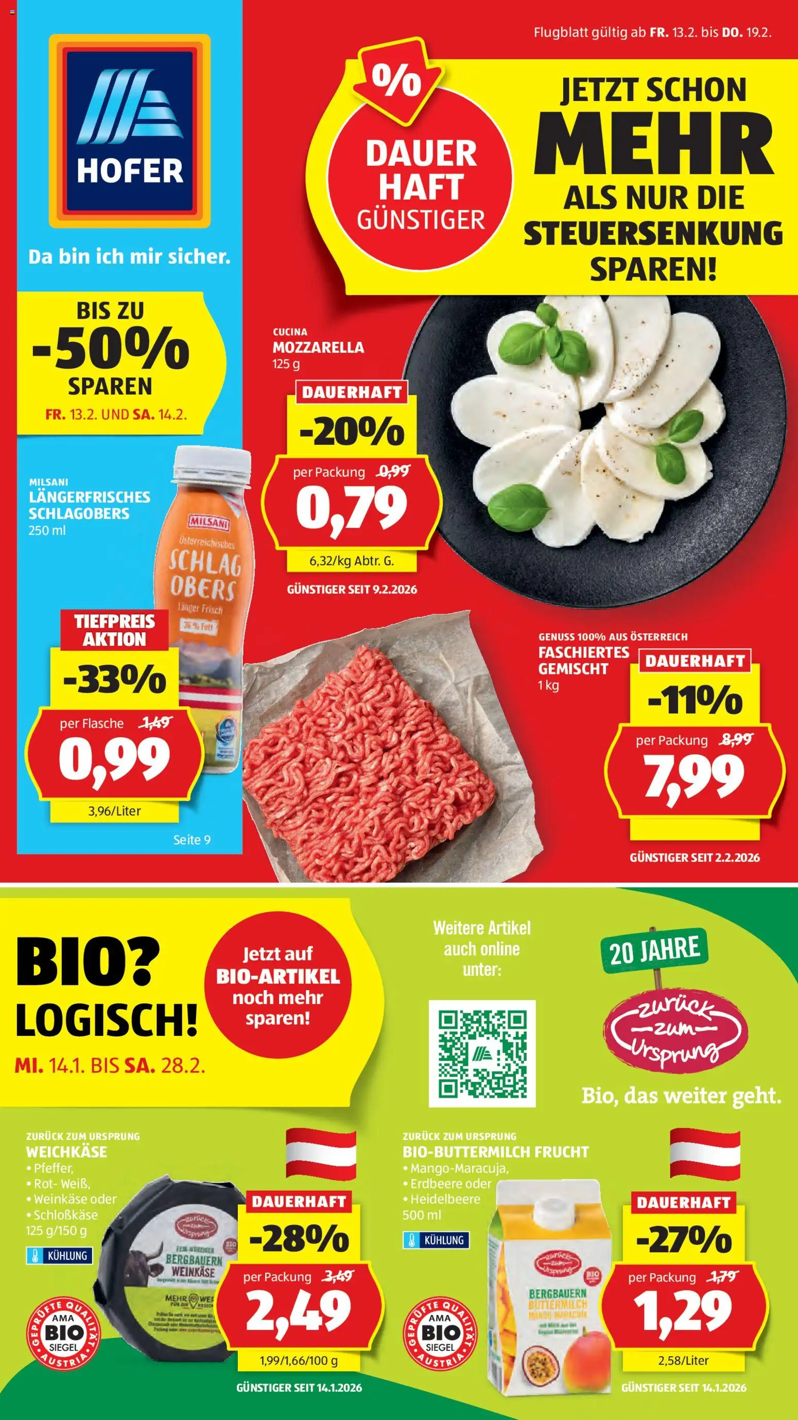 Hofer Flugblatt - Seite 1- gültig ab 13.02.2026
