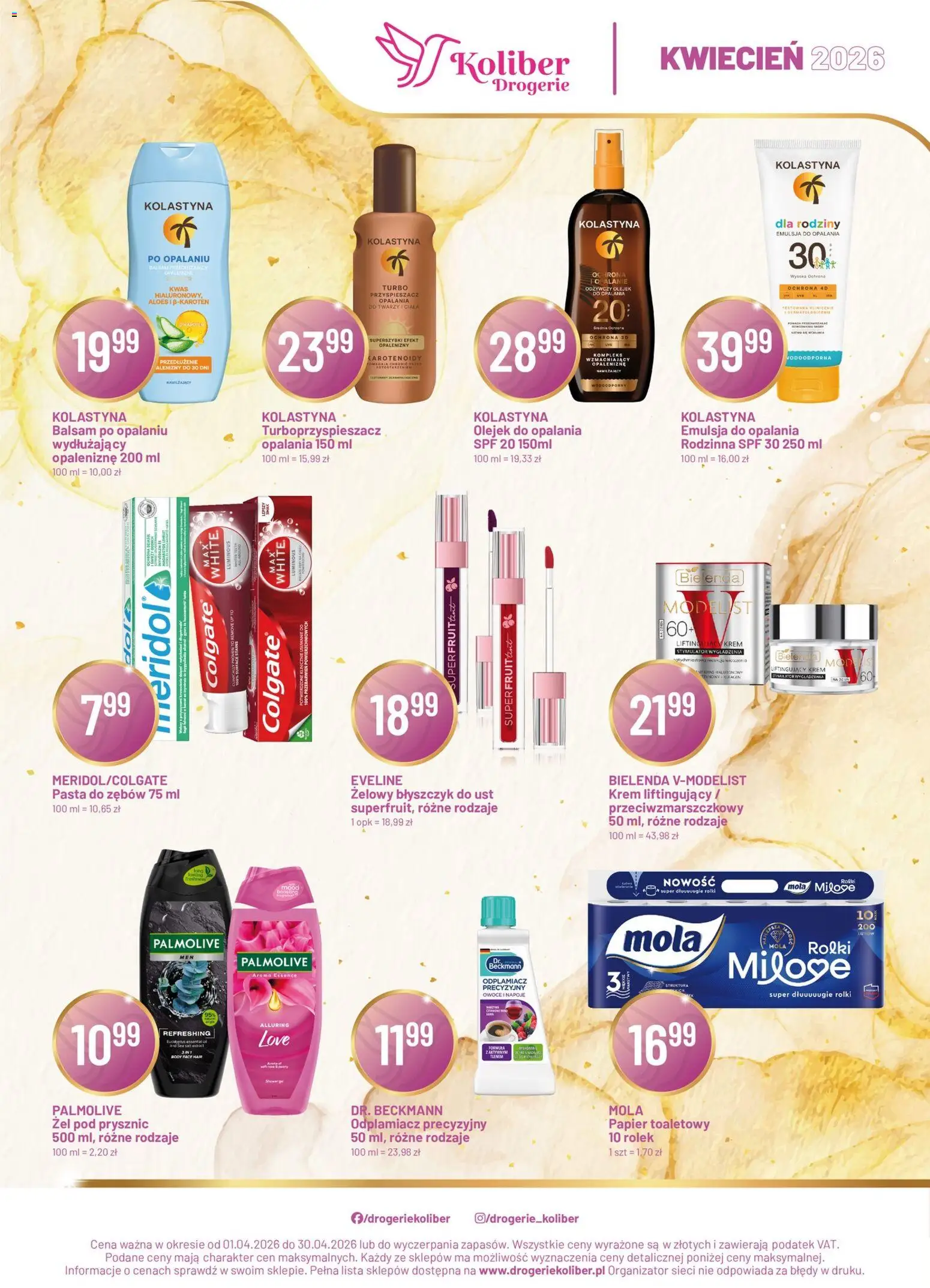 Koliber gazetka - Plakat - strona 1- ważny od 01.04.2026