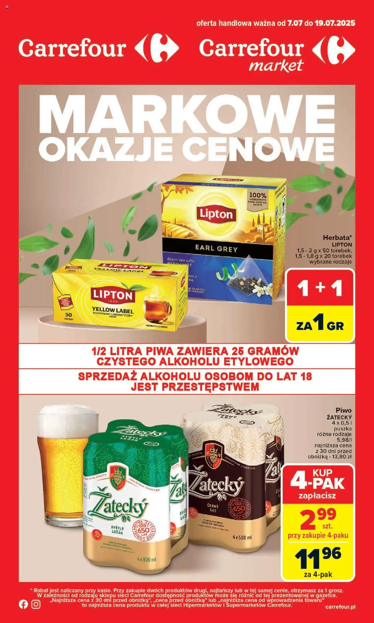 Carrefour Gazetka - Markowe okazje - strona 1- ważny od 07.07.2025