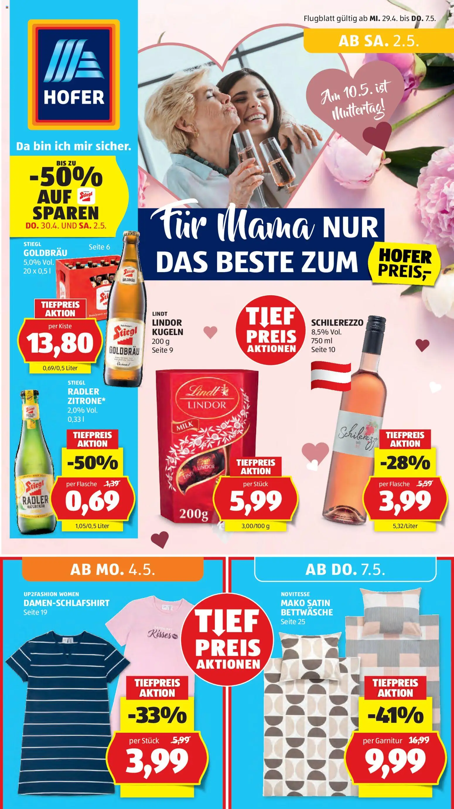 Hofer Flugblatt - Seite 1- gültig ab 29.04.2026