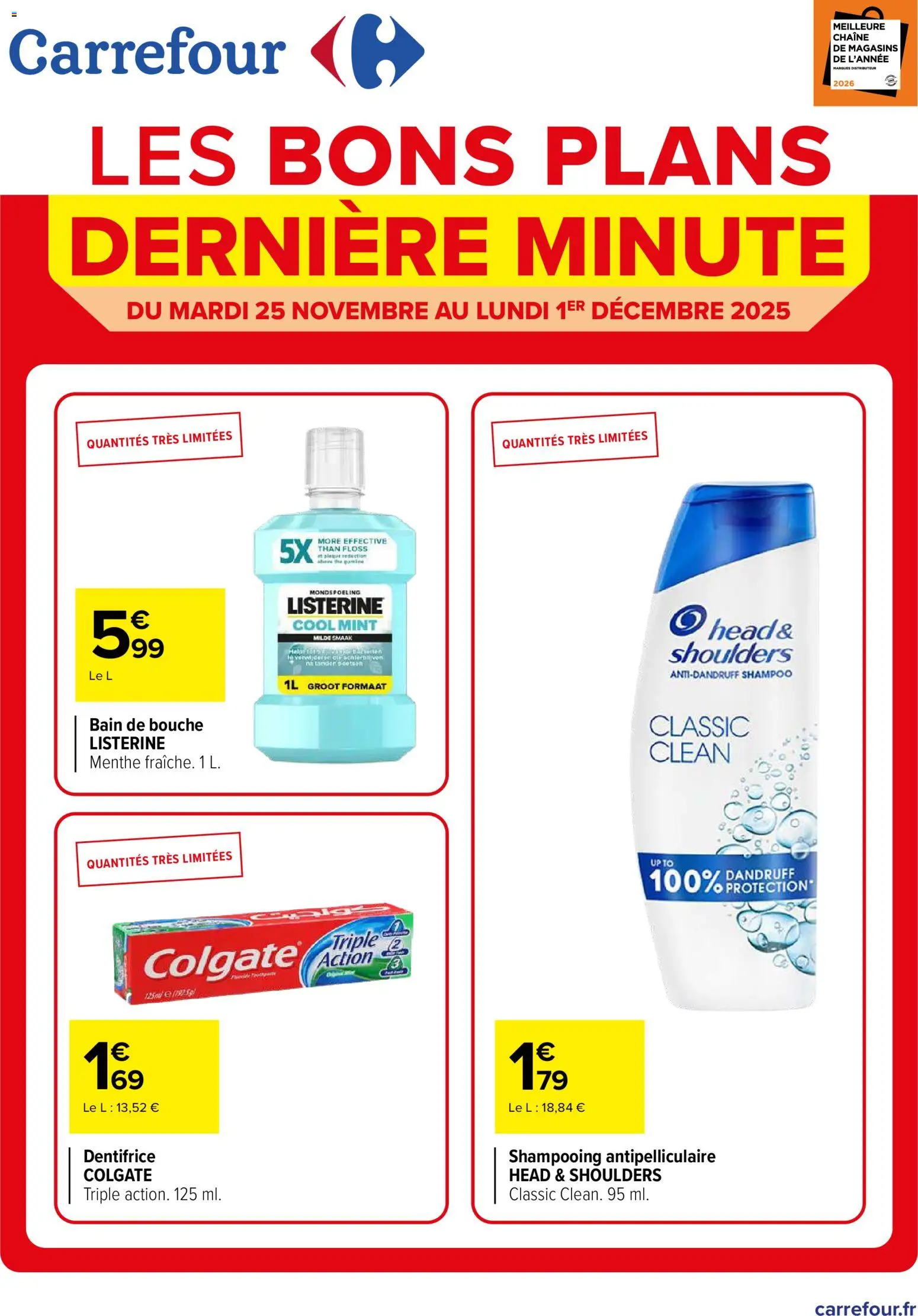 Carrefour Decouvrez les bons plans de derniere minute - page 1 - valable à partir du 25/11/2025